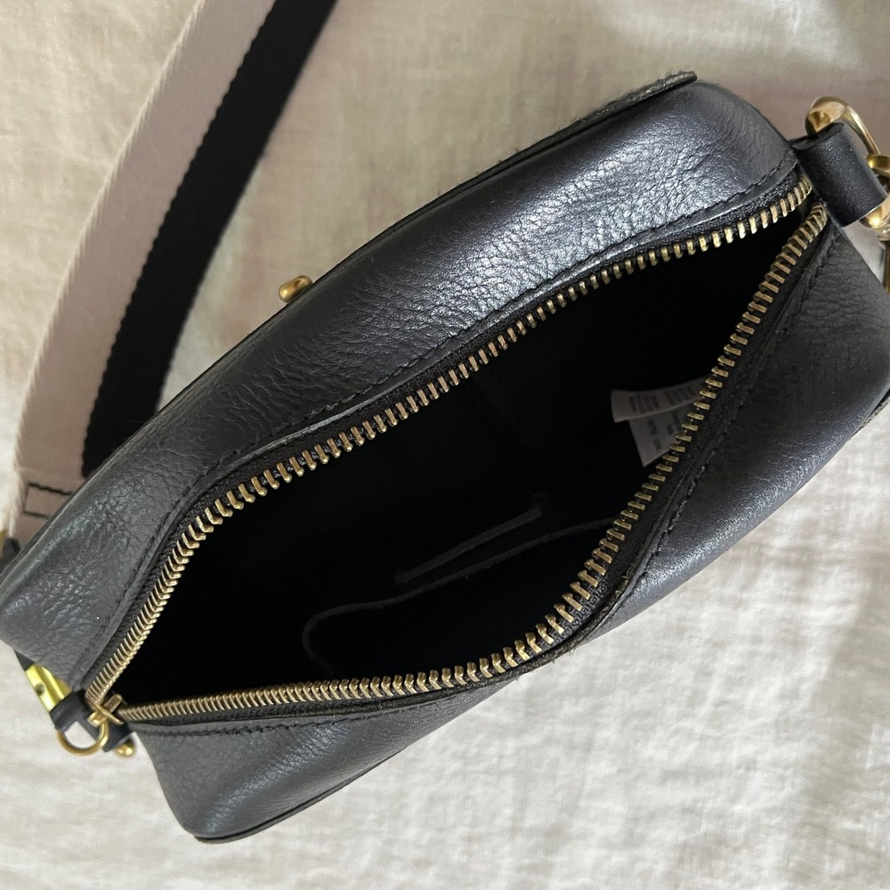 Madewell Transport Camera Crossbody Leather Bag Black - Picture 4 of 10